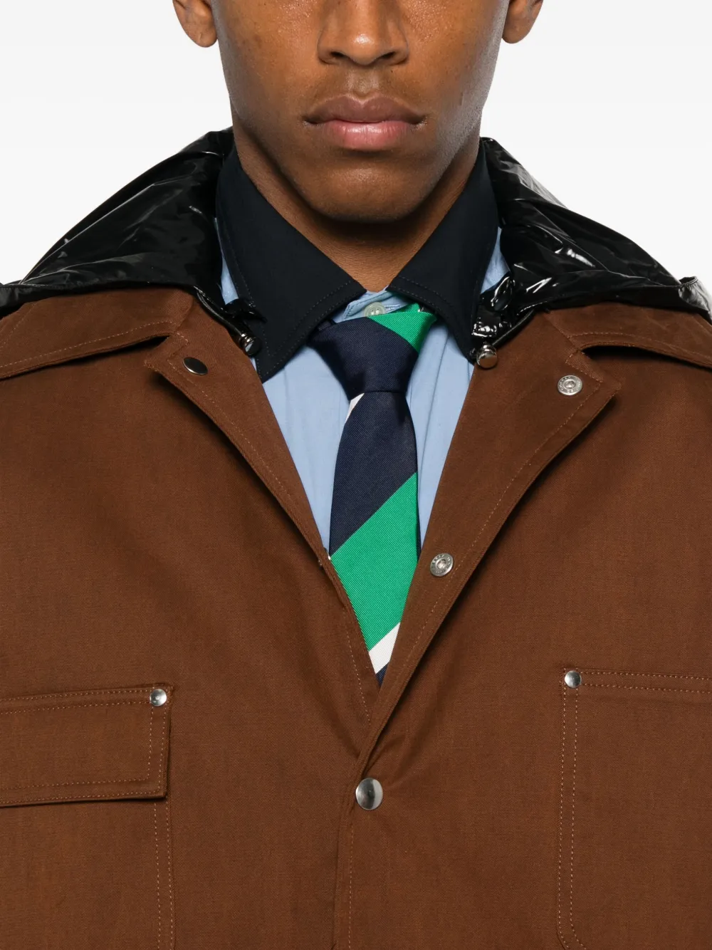 Plan C Jas met capuchon Bruin