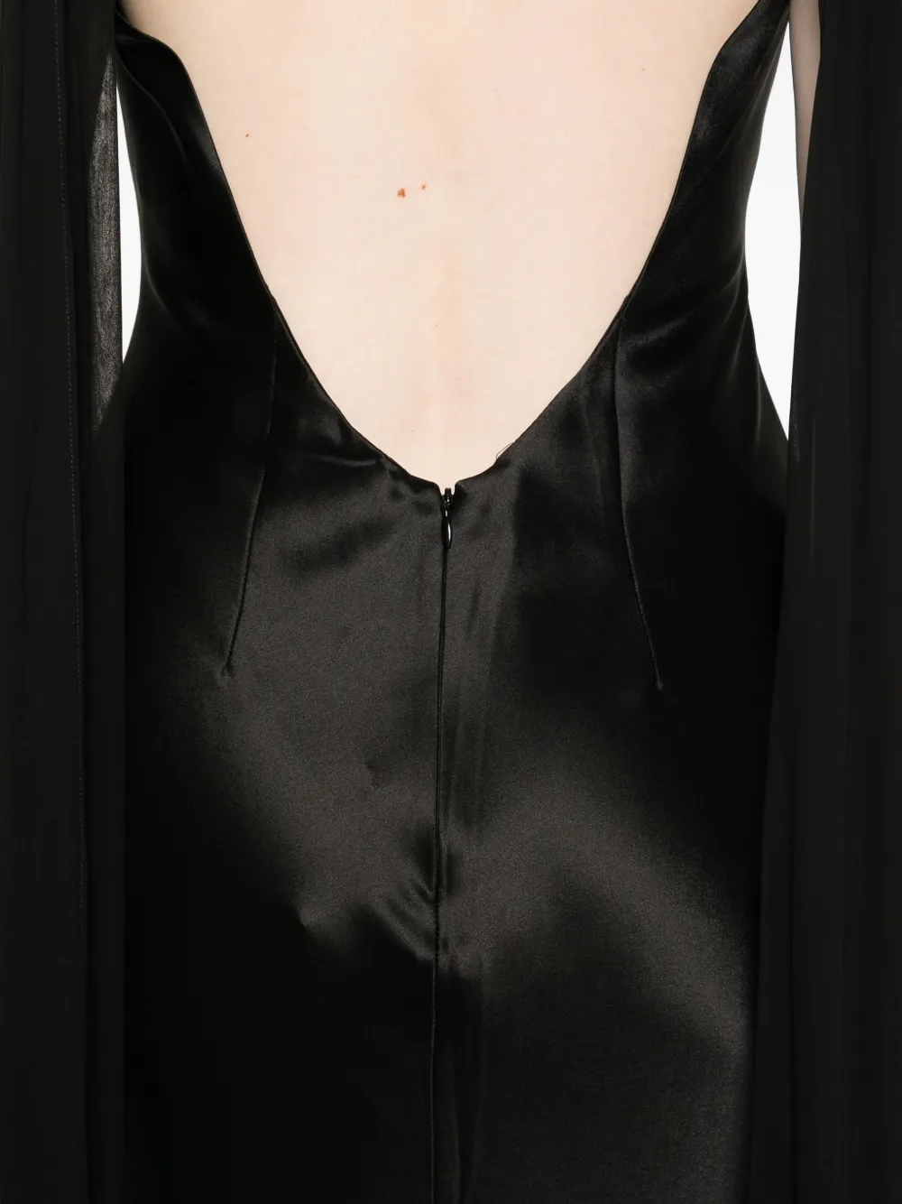 Retrofete Julia jurk met fishtail Zwart