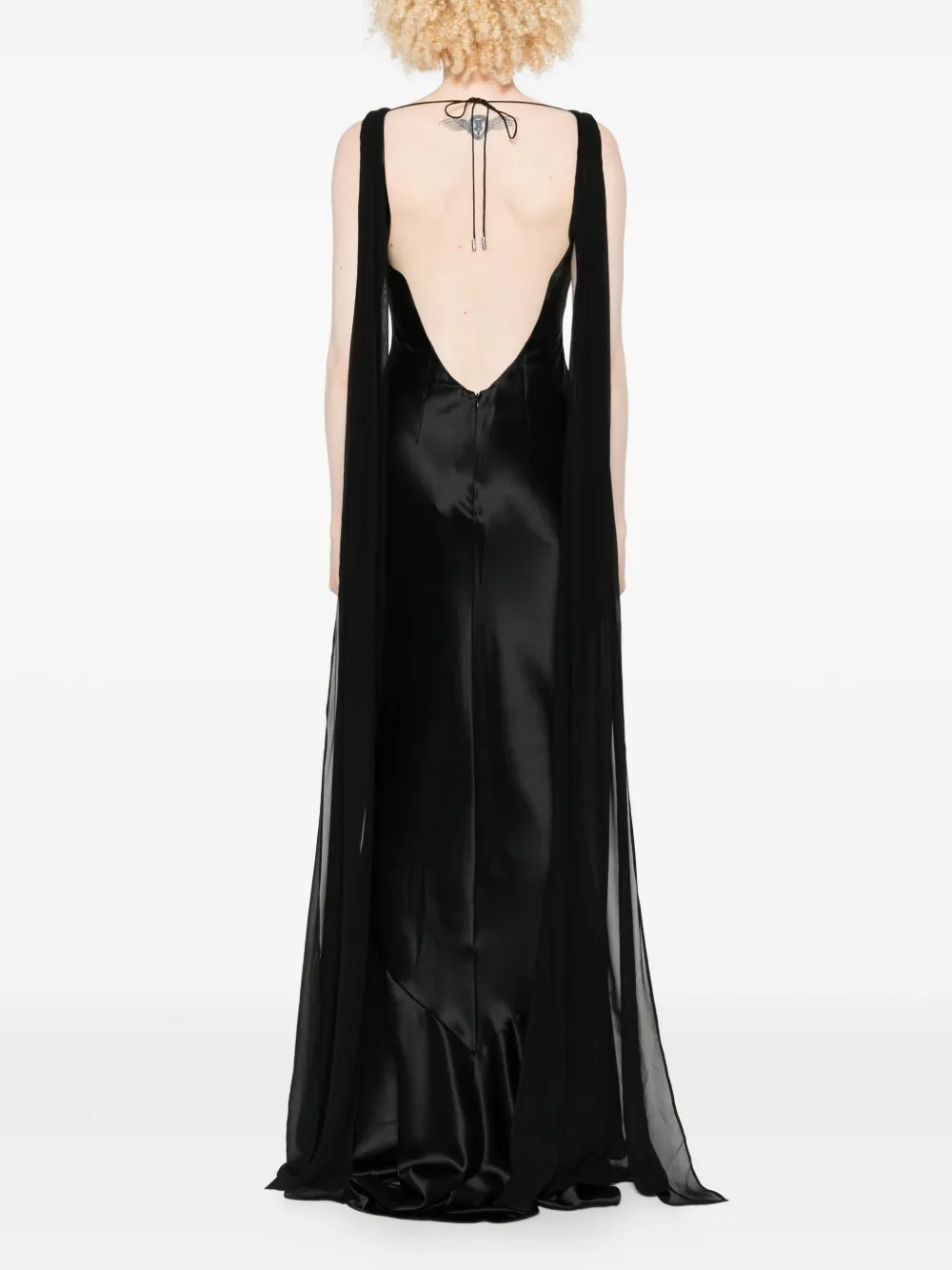 Retrofete Julia jurk met fishtail Zwart