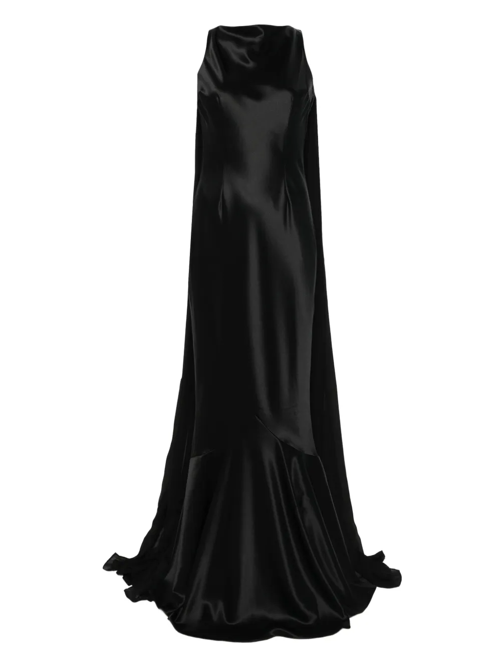 Retrofete Julia fishtail dress | Black | Image 1