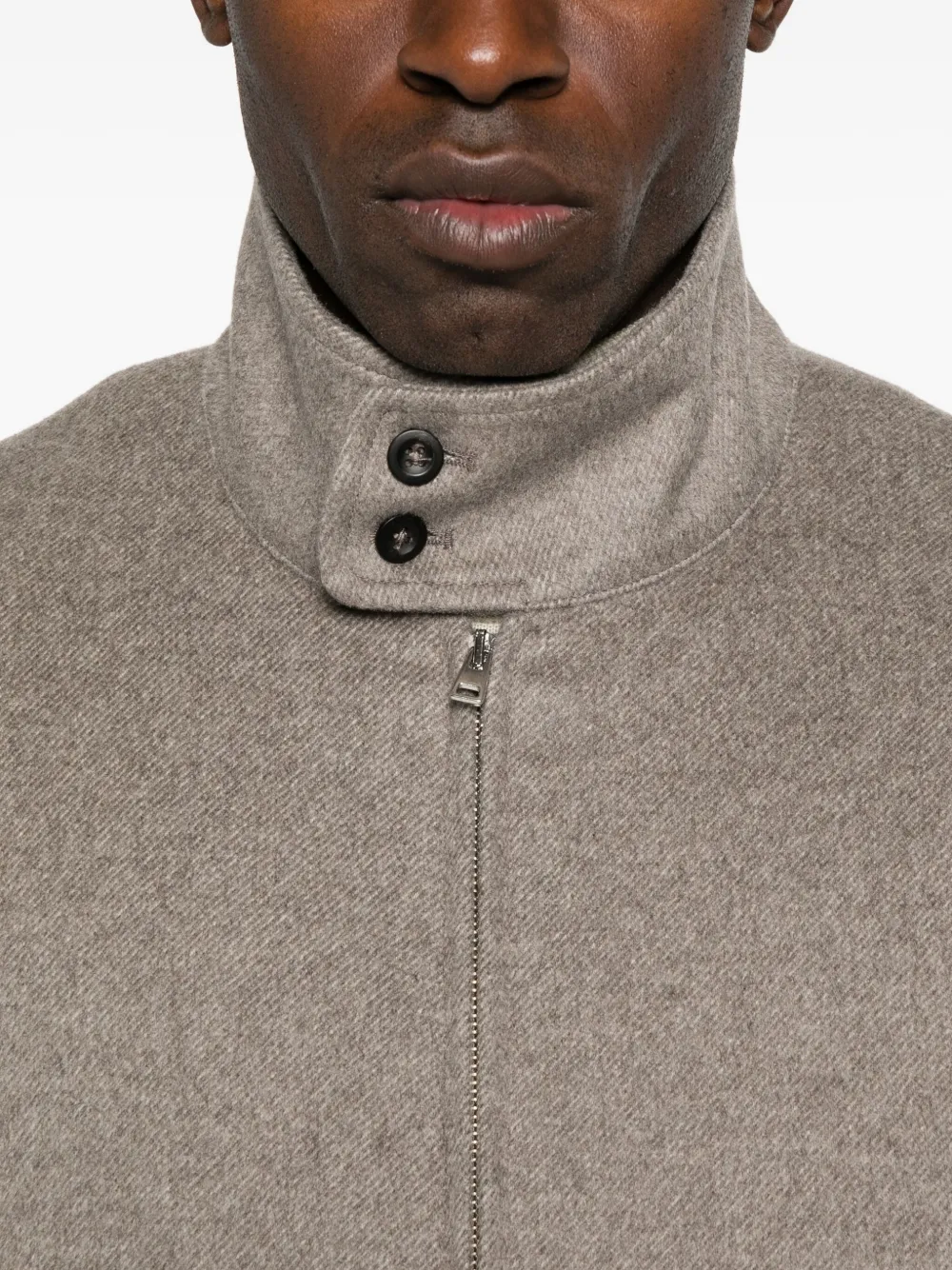 Cellar Door Zip-front Welt-pocket Jacket In Multi