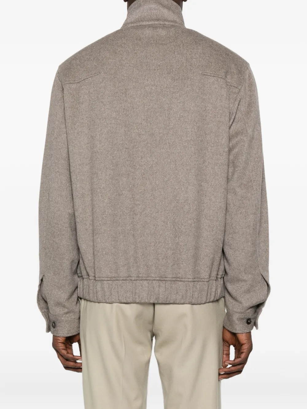 Cellar Door Zip-front Welt-pocket Jacket In Multi