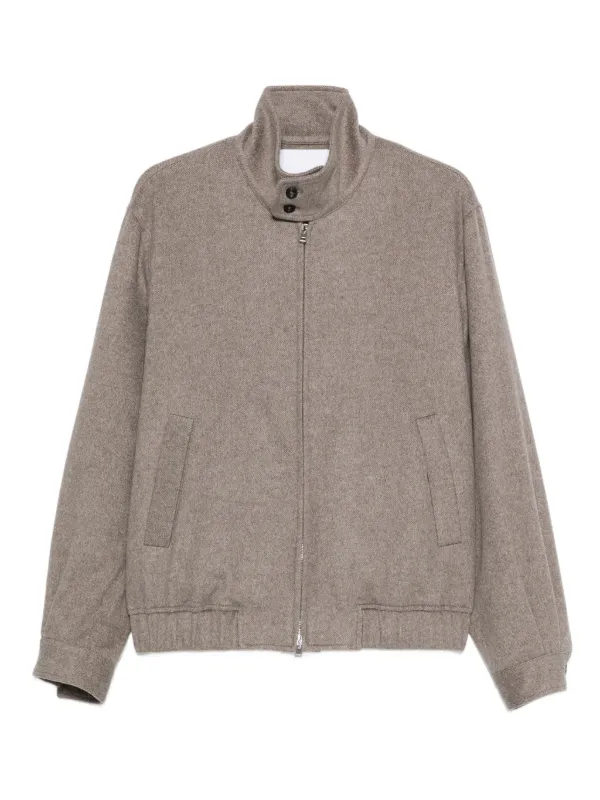 ジャケット・アウター high neck diagonal zip wool jacket 31807689_61770765_600.jpg