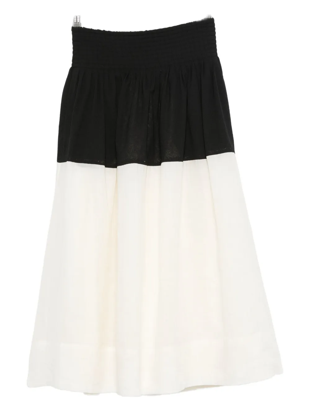 Sea Nicola Ramie Midi Skirt Multi In White