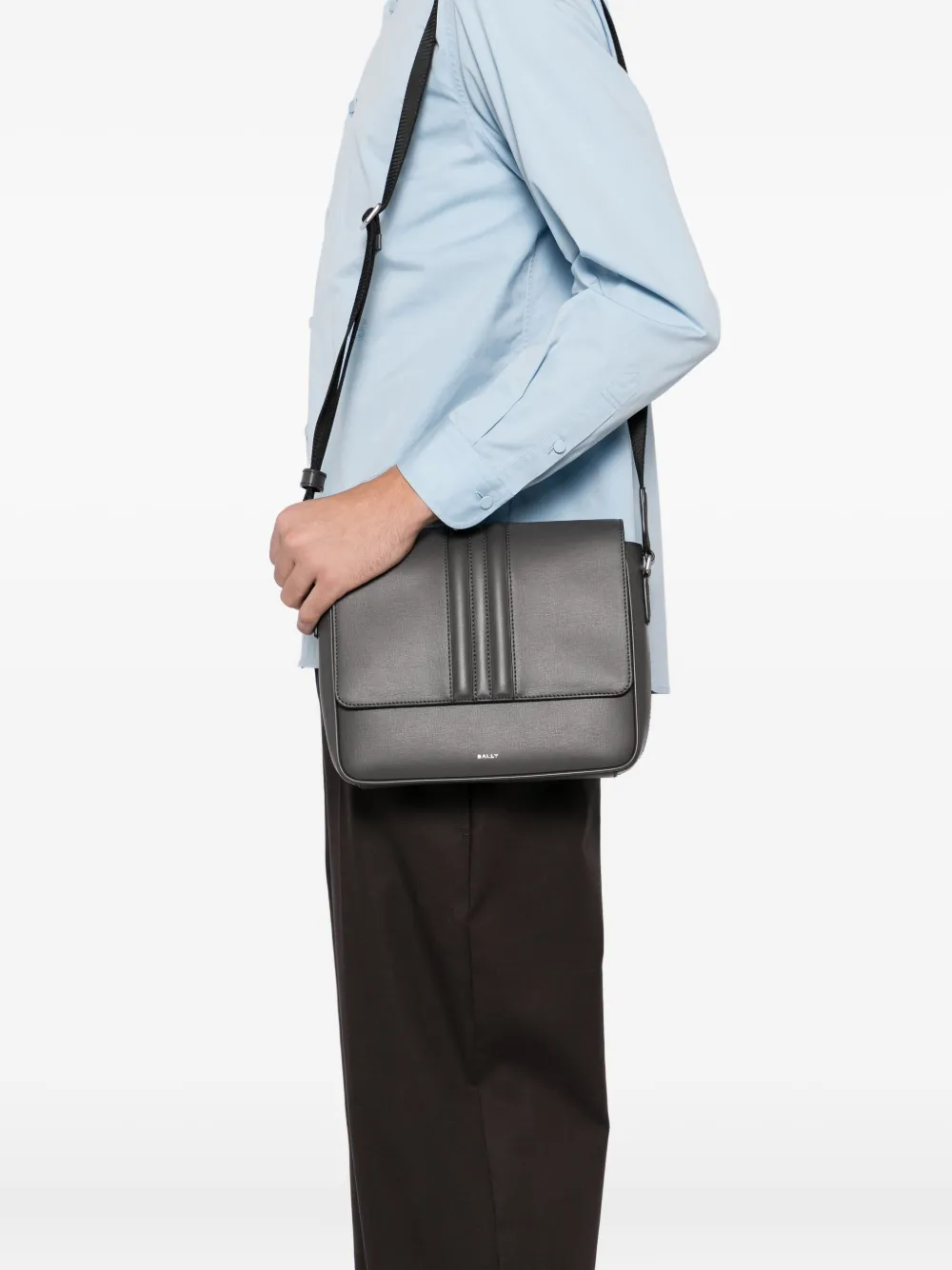 Bally Mythos Shoulder Bag In Gray
