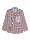 SUSANNA BLU Narciso embroidered gingham shirt