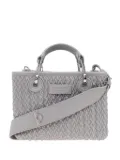 Emporio Armani quilted woven tote bag - Grey