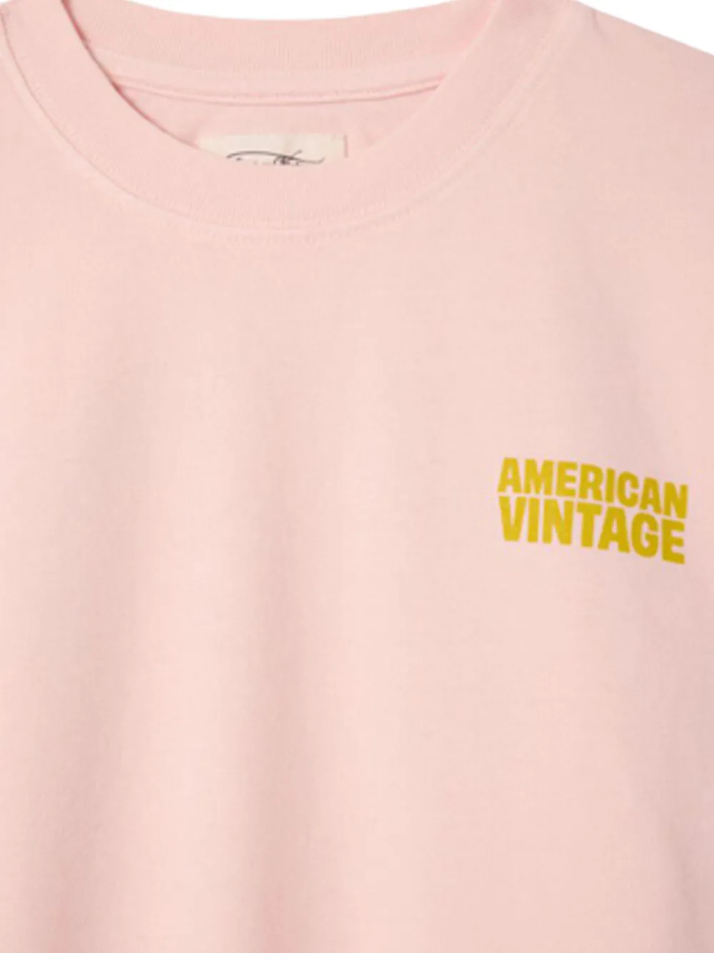 American Vintage Logo-print Cotton T-shirt In Blue