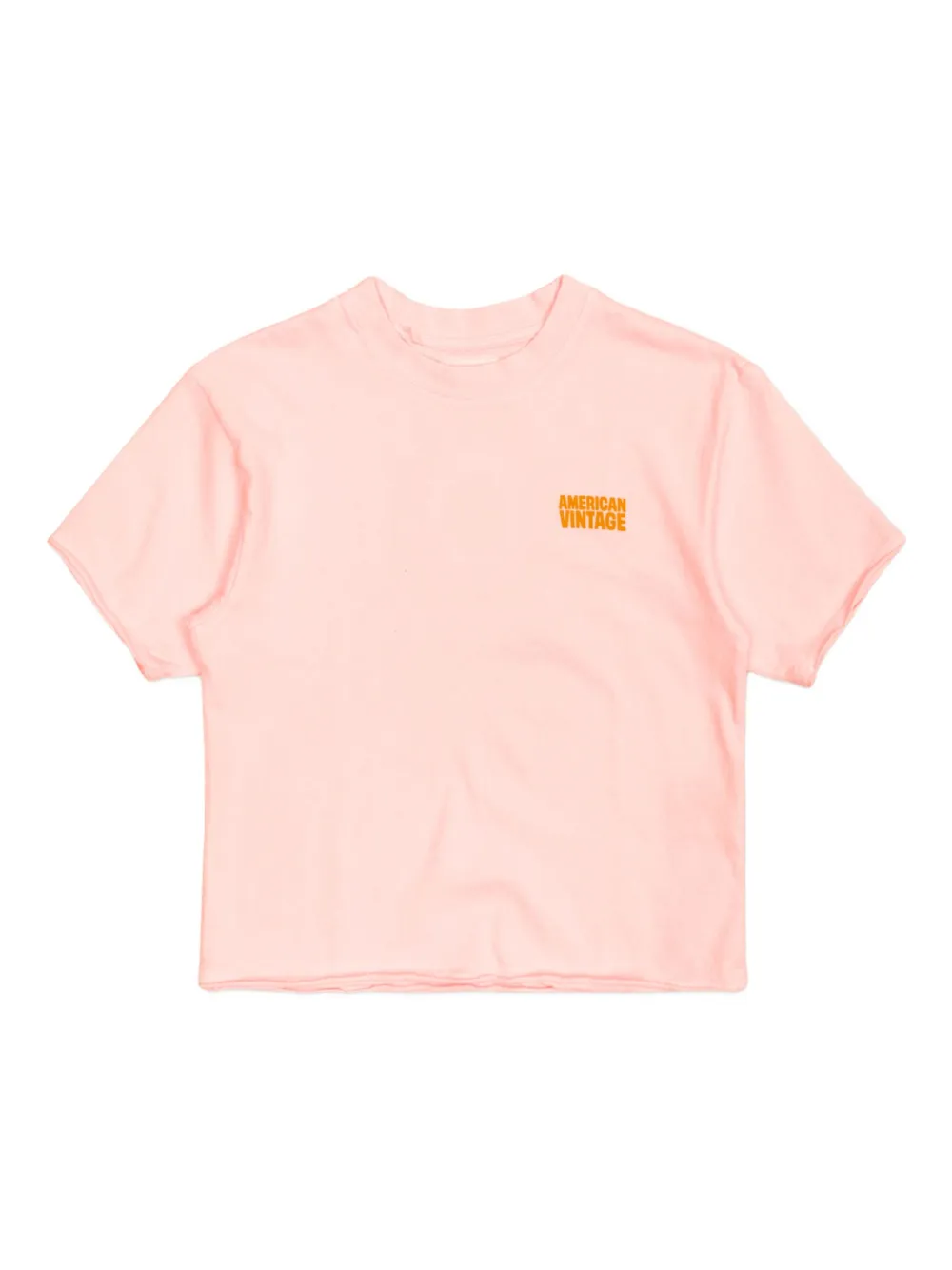 American Vintage Logo-print Cotton T-shirt In Blue