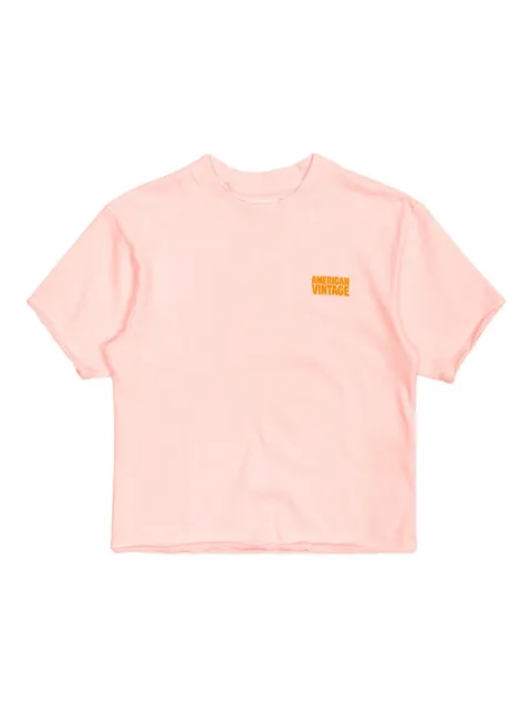 American Vintage Kids logo-print cotton T-shirt