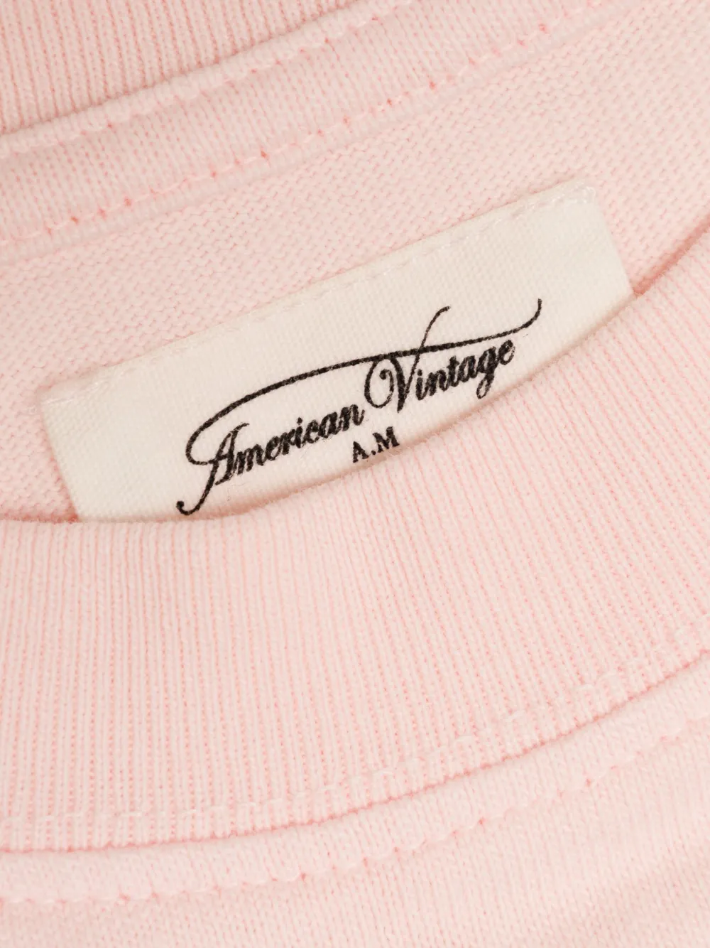 American Vintage Logo-print Cotton T-shirt In Blue