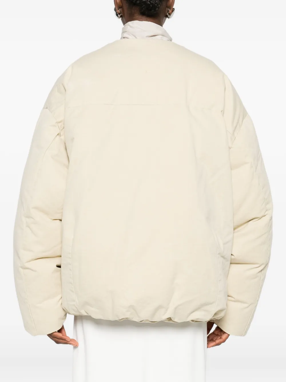 ENTIRE STUDIOS Donsjack met rits Beige