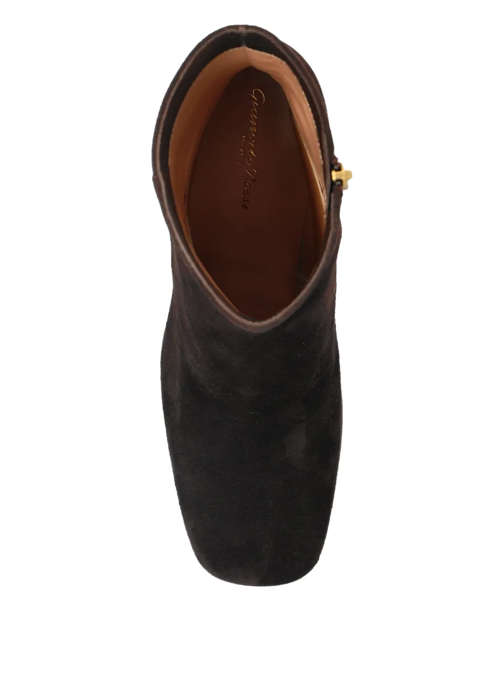 Gianvito Rossi 70mm Harlem Platform Block-heel Ankle Boots In Brown