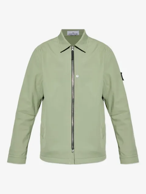 Stone Island zip-front patch-pocket jacket