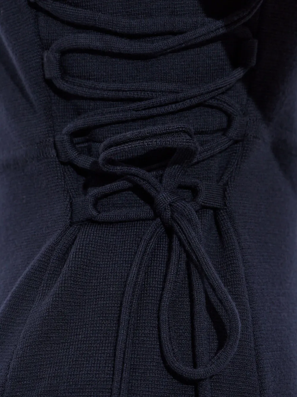 Max Mara Sleeveless Midi Dress Featuring Side Ties In Blue