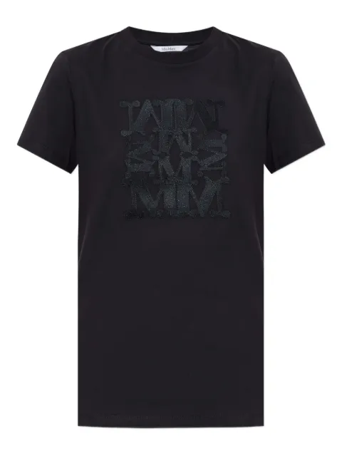 Max Mara Bravo logo-embroidered cotton T-shirt
