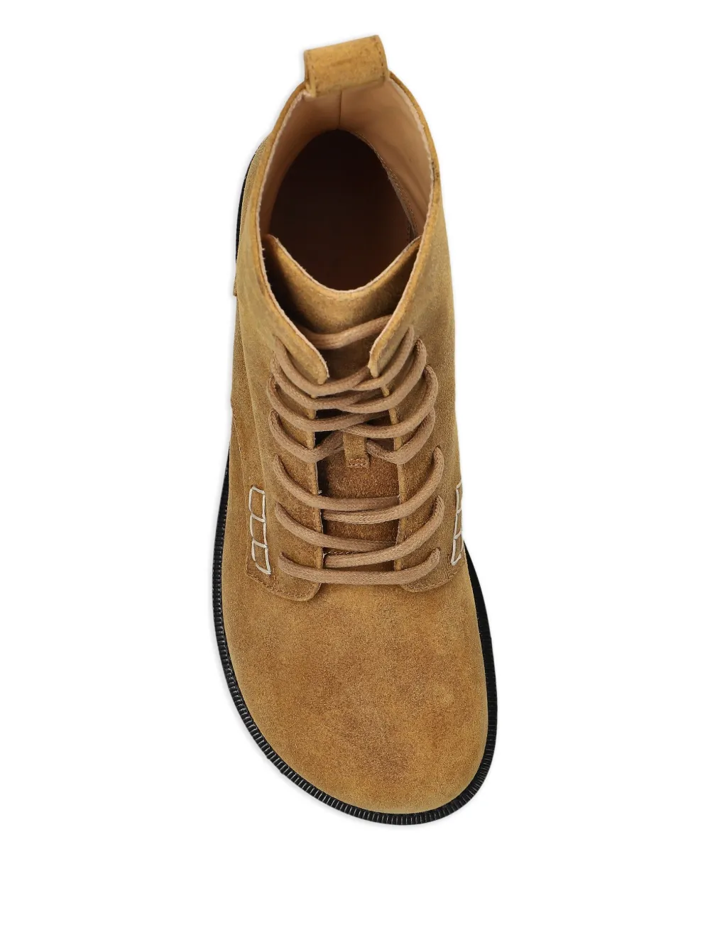 Jw Anderson Lace-up Suede Boots In Brown