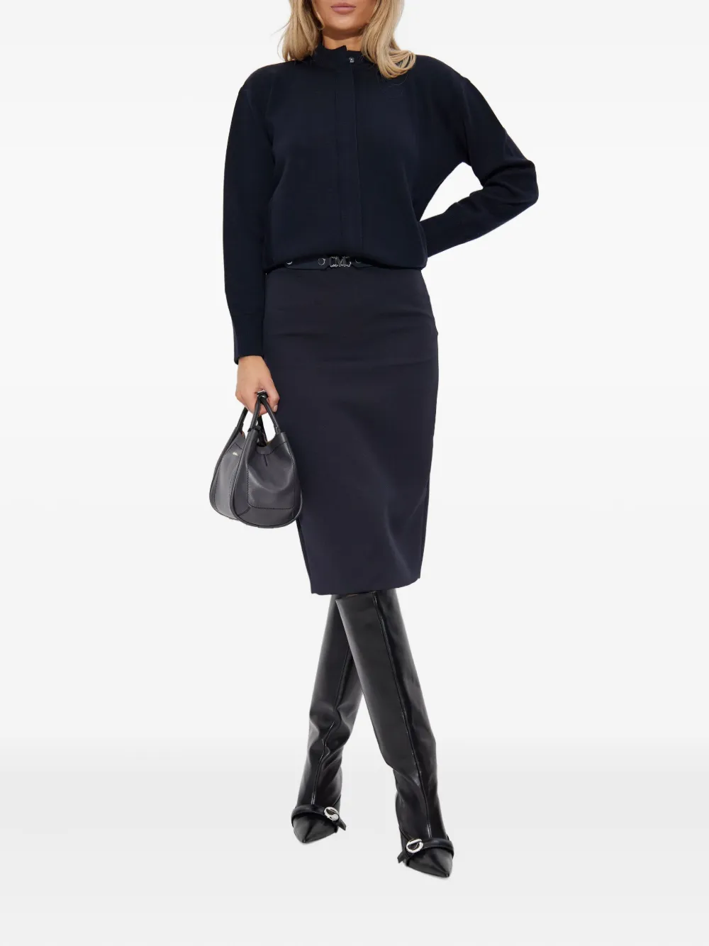 Max Mara Pelago high-neck zip-front cardigan | Cardigans | Image 2