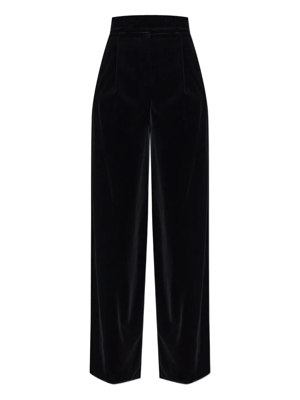 Max Mara pleated velvet trousers | Black | Image 1