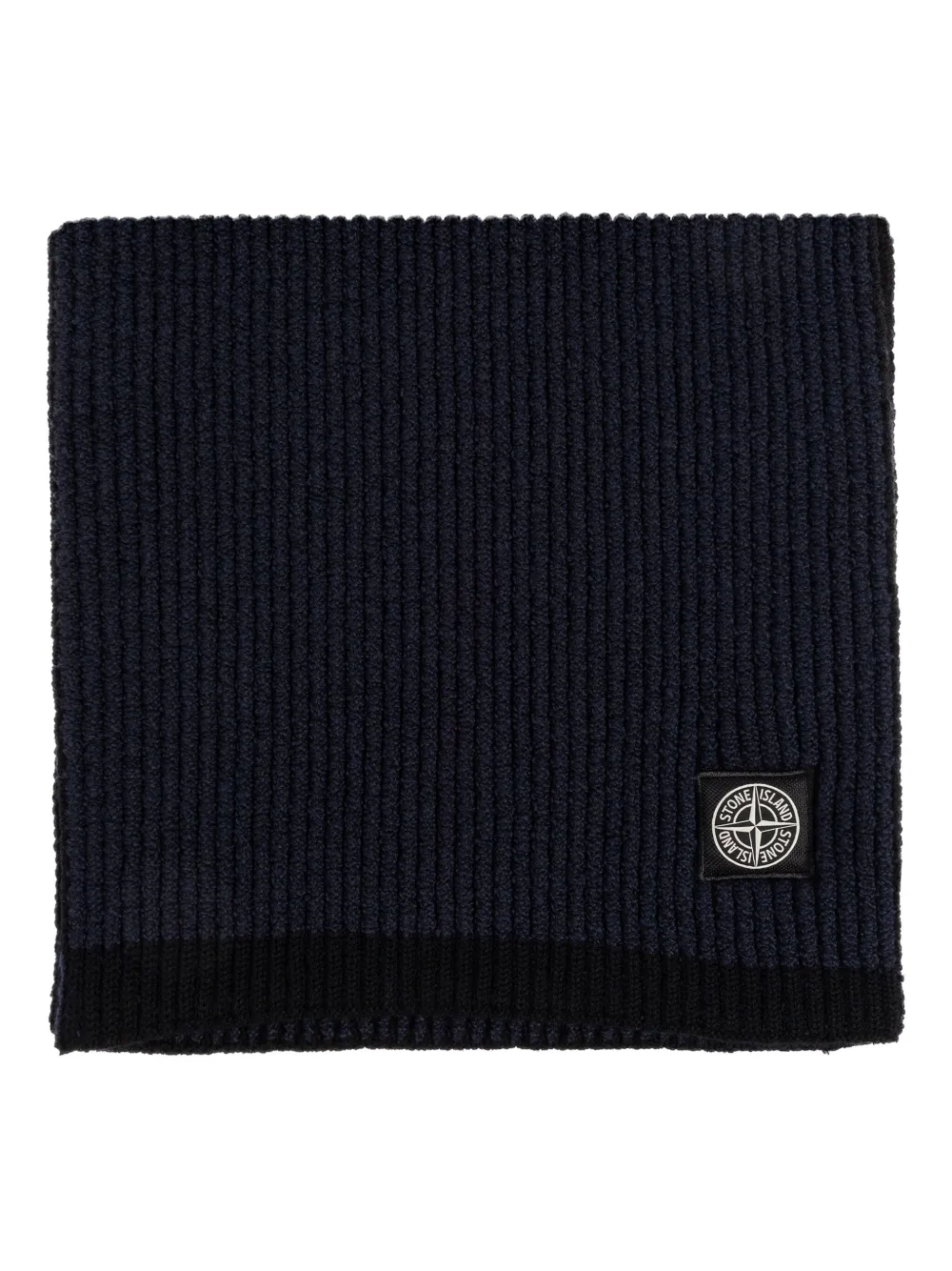 Stone Island コンパスパッチ スカーフ - ブルー Stone Island コンパスパッチ スカーフ - ブルー