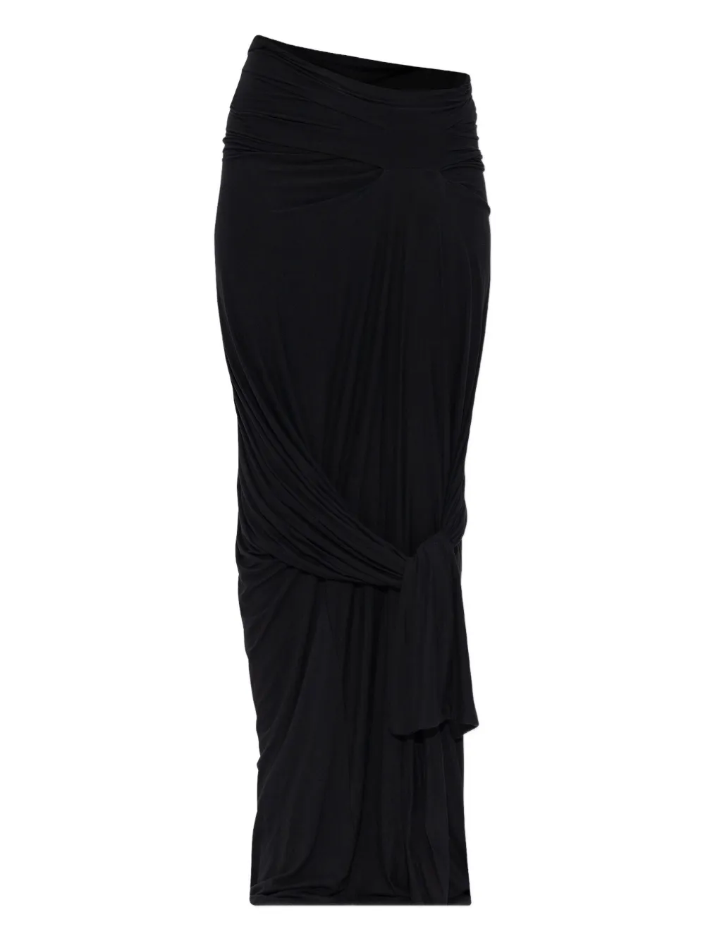 ENTIRE STUDIOS draped knot-detail skirt | Black | Image 1