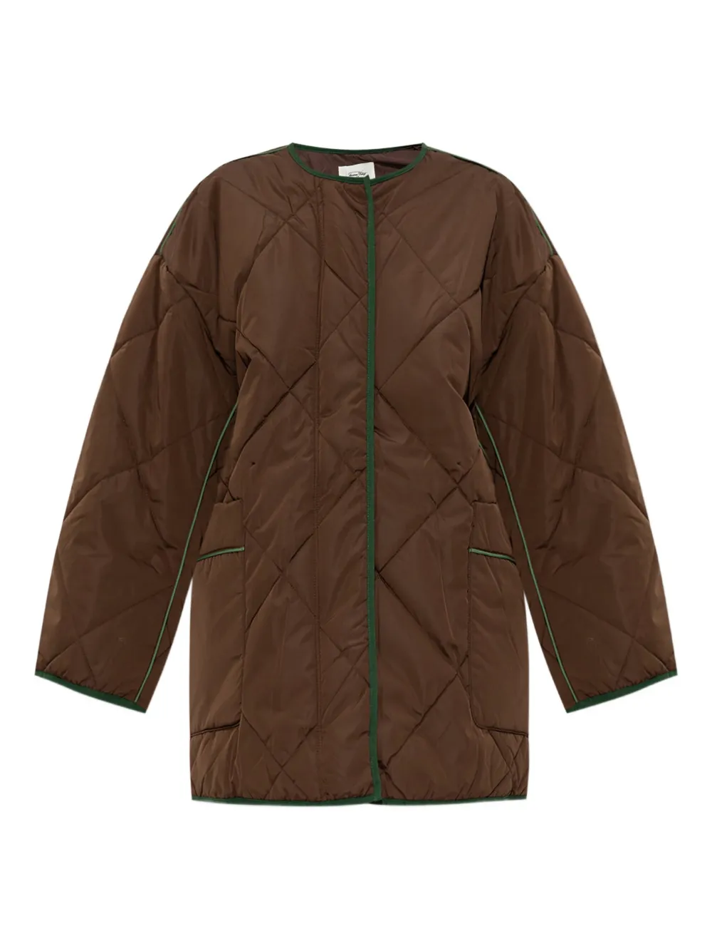 American Vintage Vowbay quilted puffer jacket | Brown | Image 1