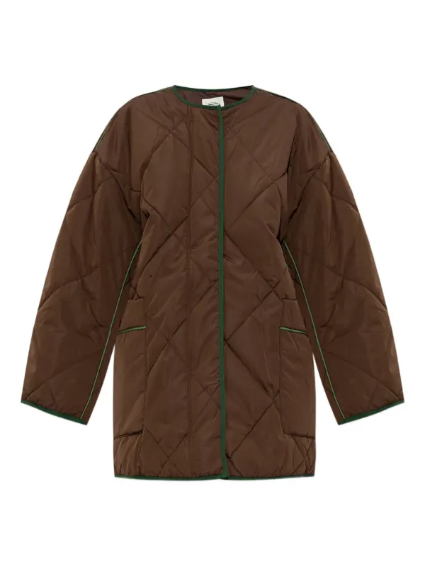 American Vintage Vowbay Quilted Puffer Jacket | Brown | FARFETCH