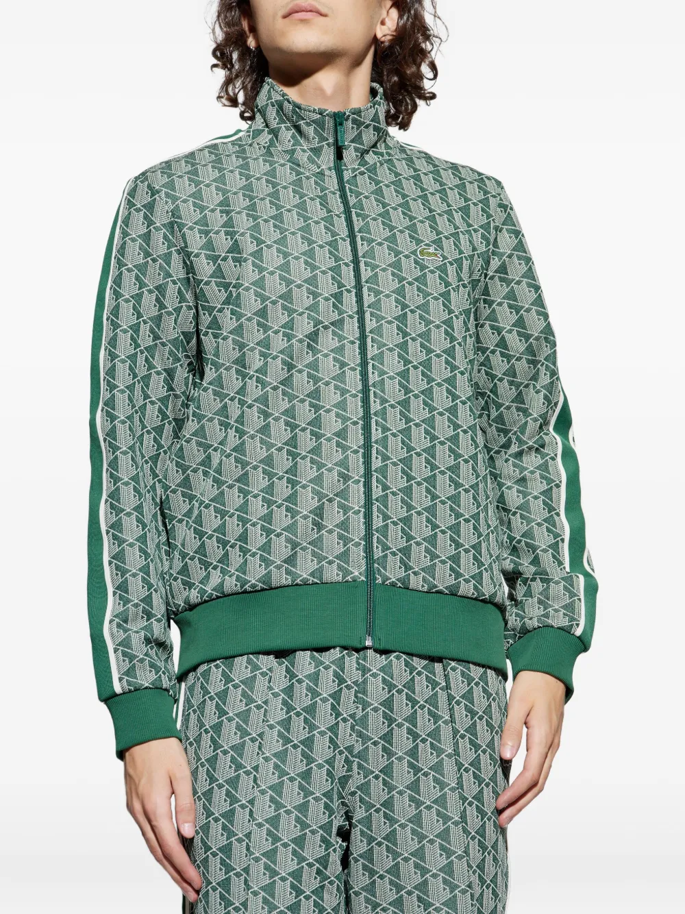 Lacoste Paris Zip-up Sweatshirt In Multi