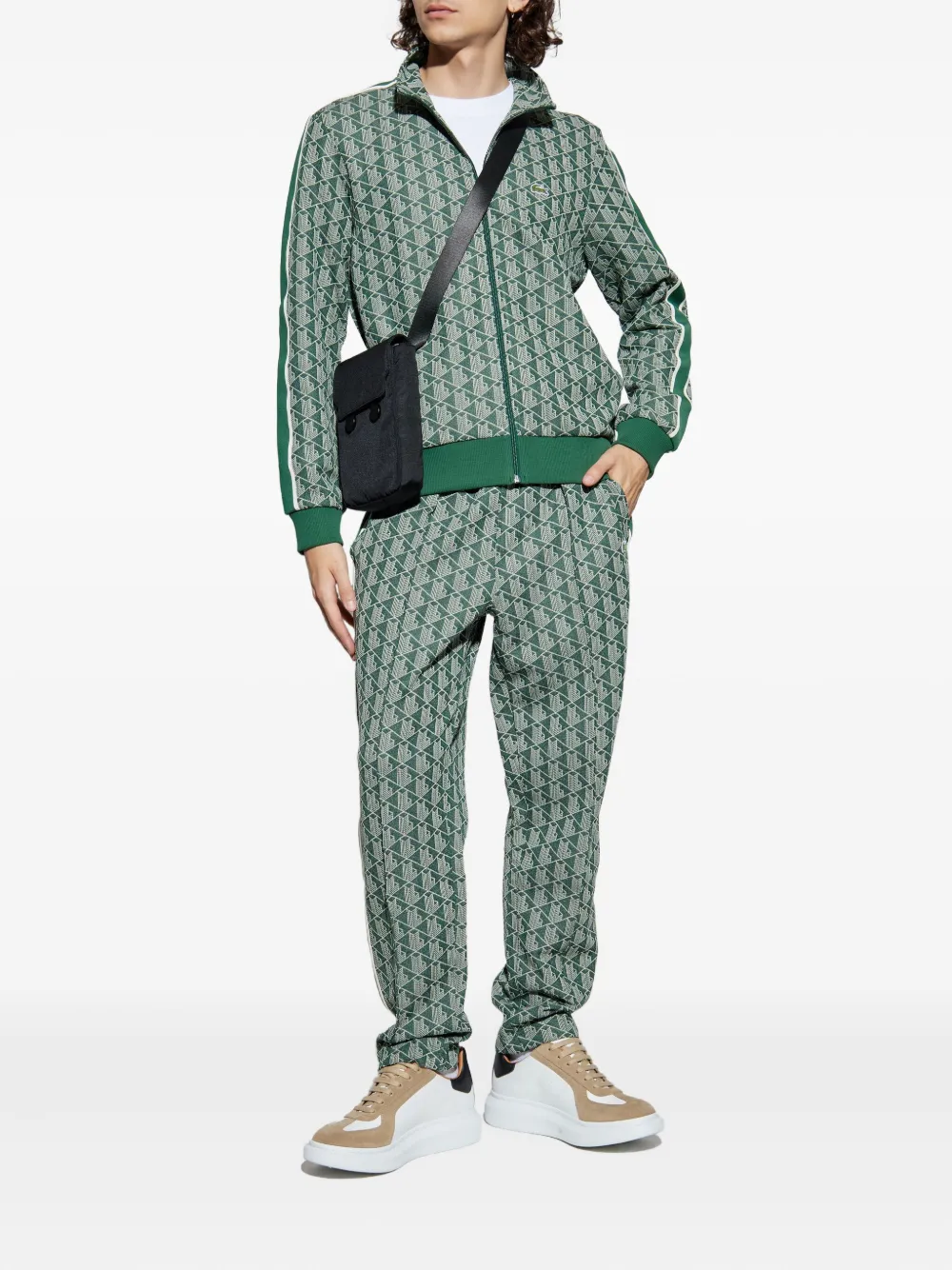Lacoste Paris zip-up sweatshirt - Groen