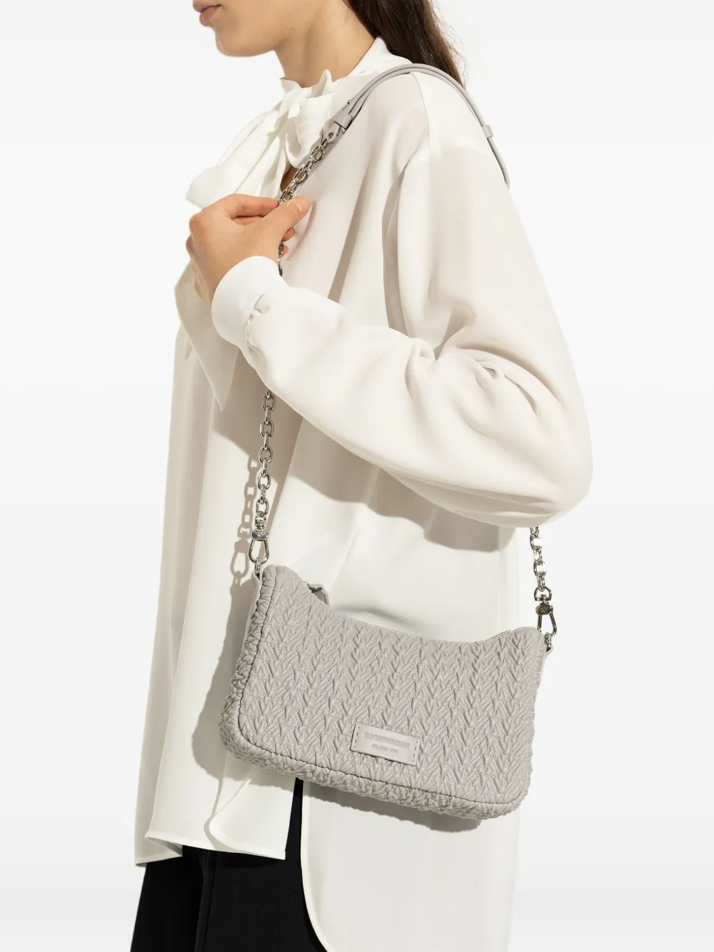 Emporio Armani quilted shoulder bag - Grijs