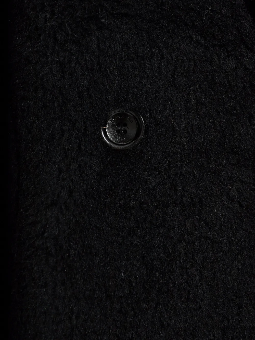 Max Mara Teddy Vest In Alpaca And Wool In Black