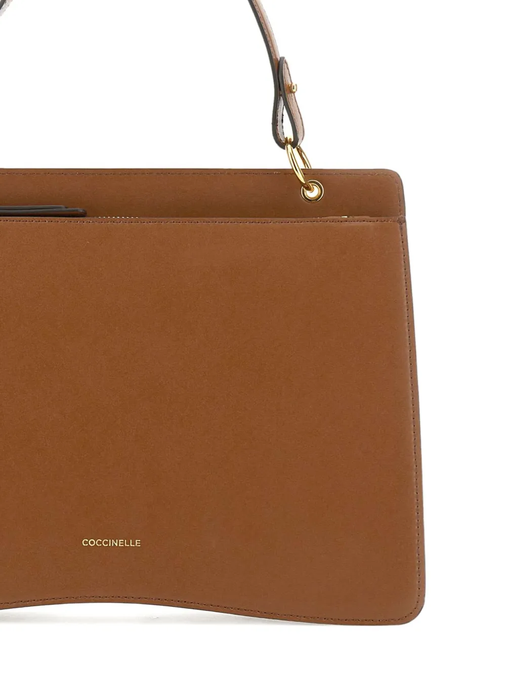 Coccinelle C-me L Top-handle Tote Bag In Brown