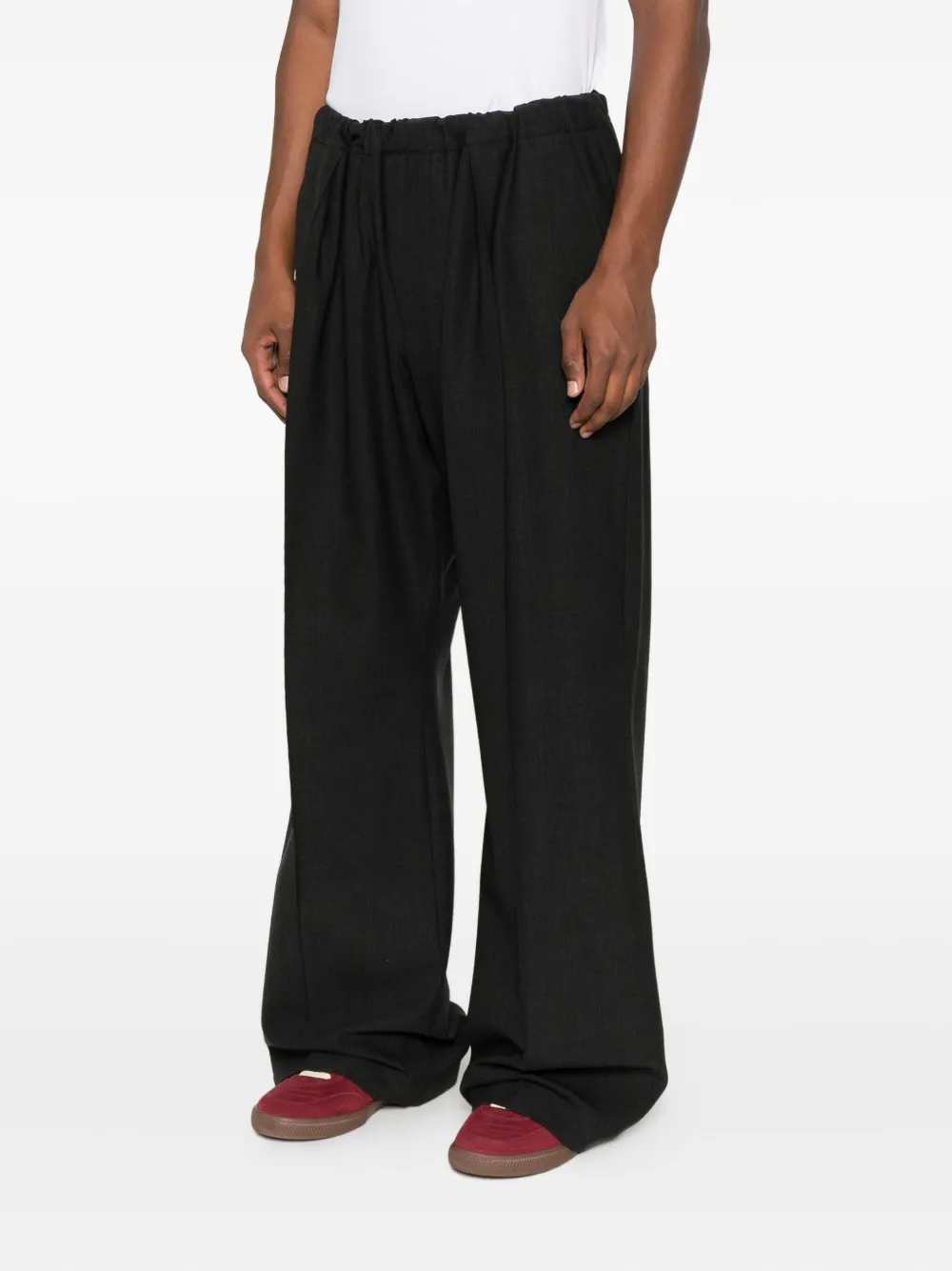 Plan C Elastic-waist Trousers In Animal Print
