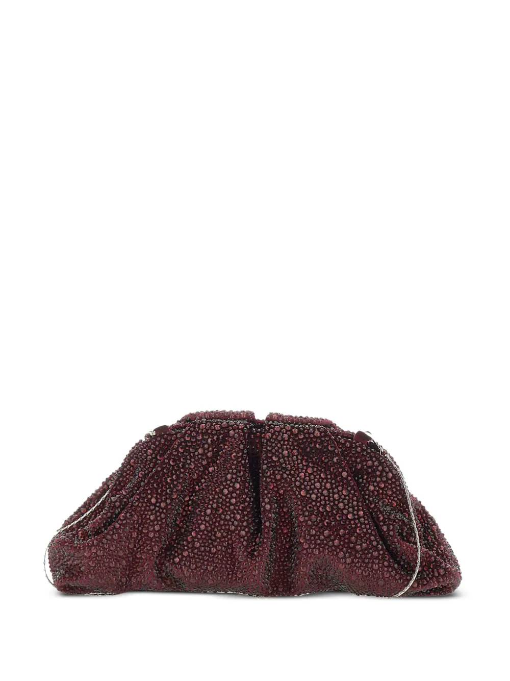 TWENTY FOURHAITCH Mirach rhinestone-embellished clutch bag - Rosso