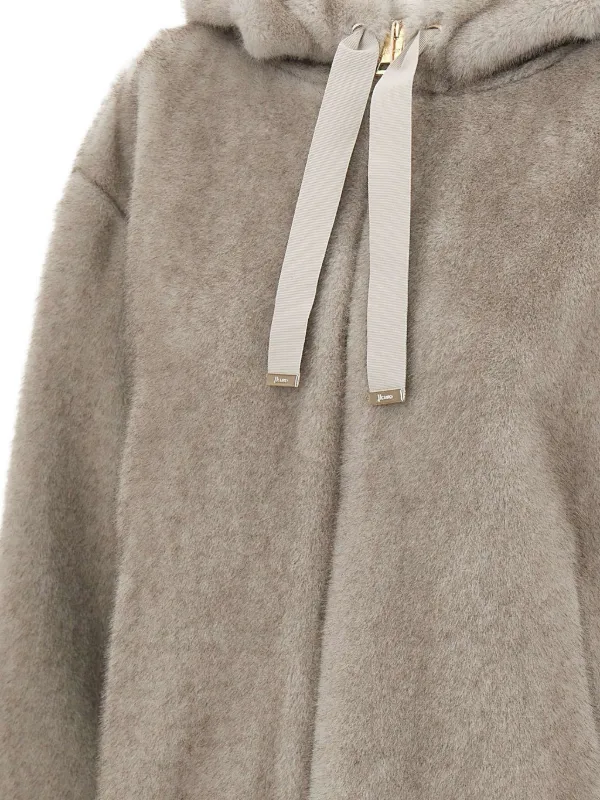Herno drawstring-hood zip-front Jacket | Neutrals | FARFETCH JO