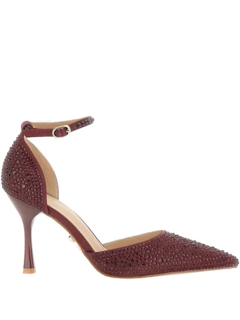 TWENTY FOURHAITCH حذاء بسير كاحل وزينة حجر الراين وكعب 90 ملم