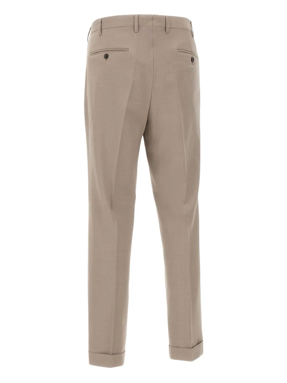 Devore Pleated-front Trousers In Neutral