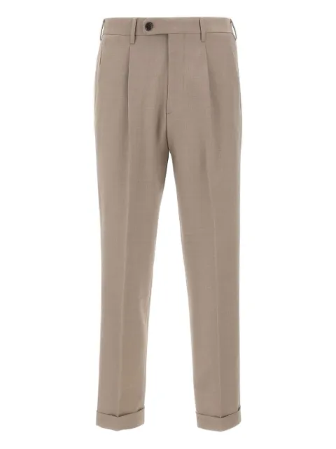 DEVORE pleated-front trousers