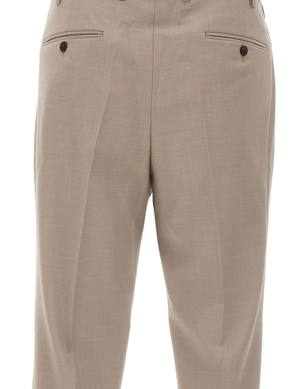 DEVORE Broek met geplooide voorkant Beige