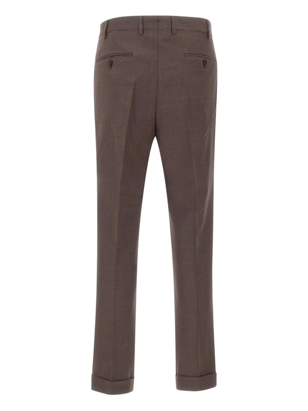 Devore Pleated-front Trousers In Brown
