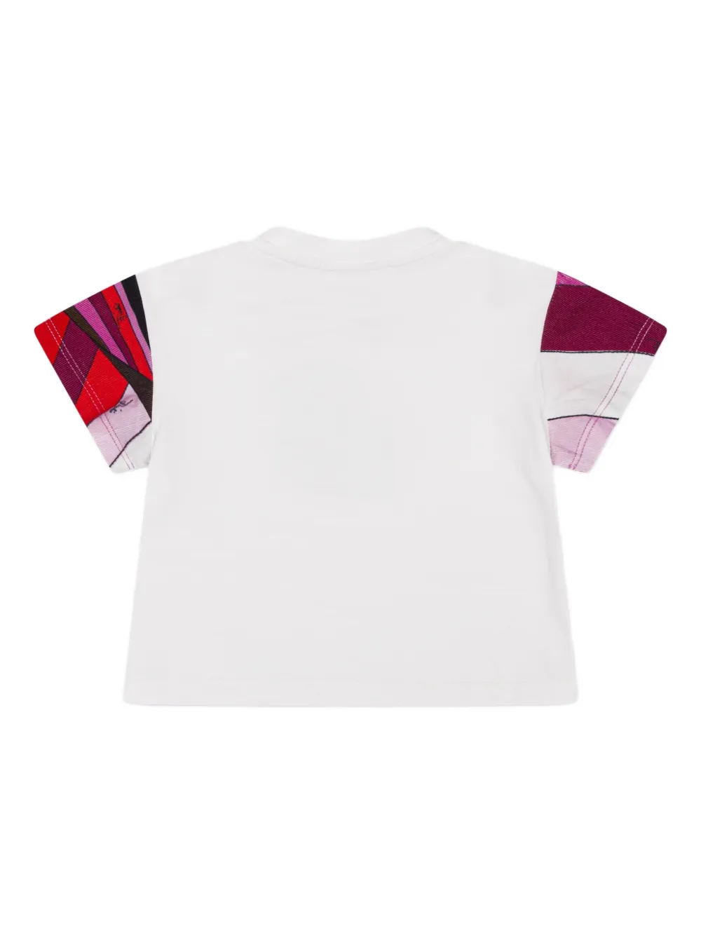 Pucci Junior Appliqué Sleeve Top In White