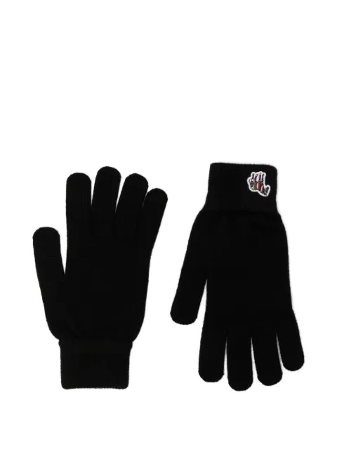 Paul Smith zebra-appliqué wool gloves
