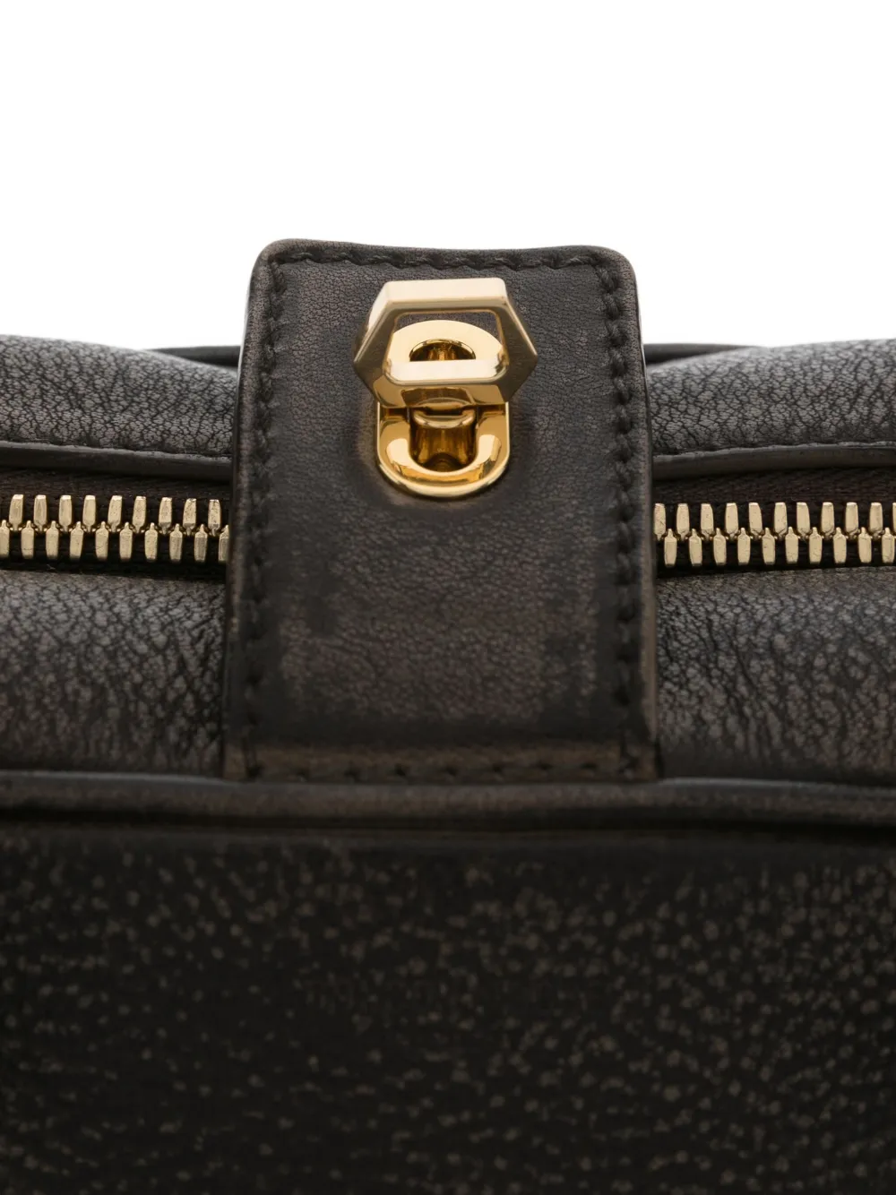 Golden Goose Luxe Leather Shoulder Bag With Top Handles In Brown