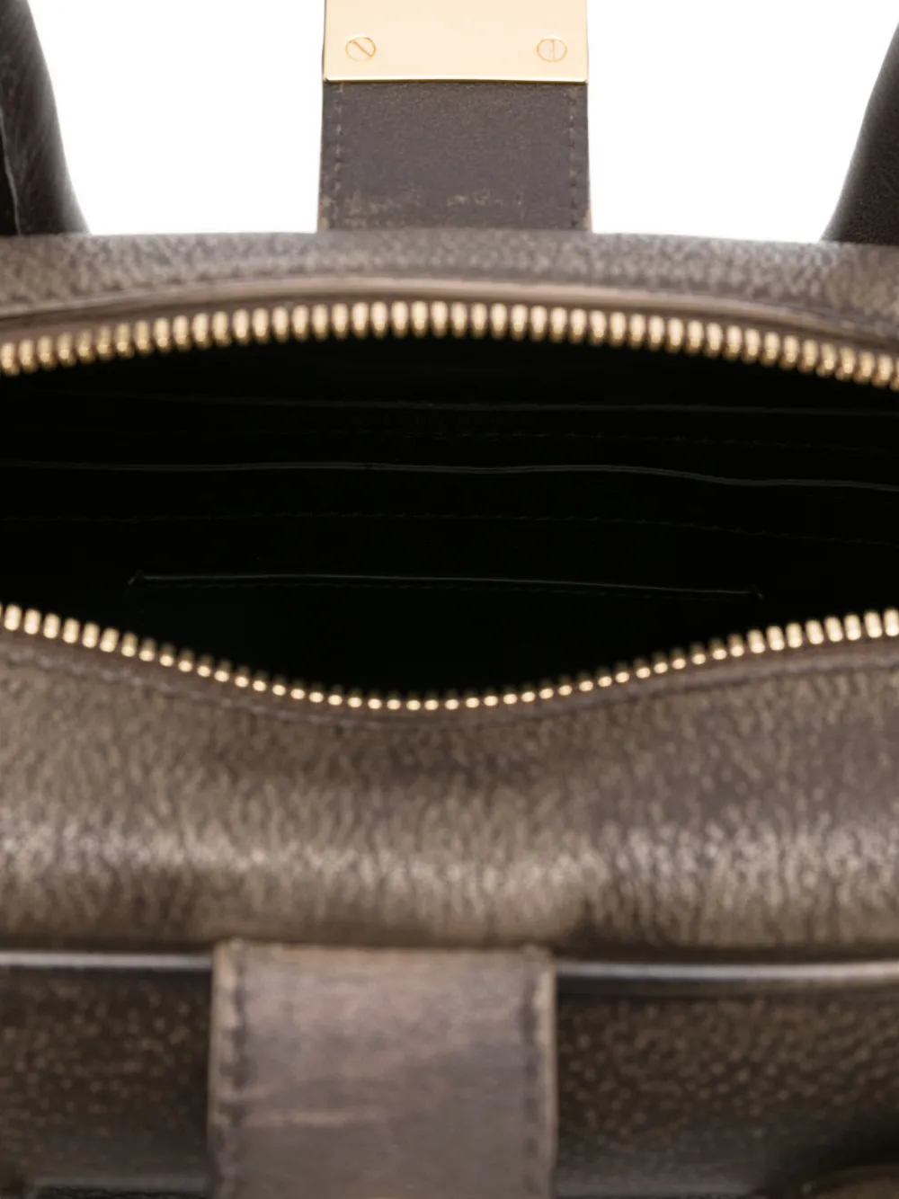 Golden Goose Luxe Leather Shoulder Bag With Top Handles In Brown