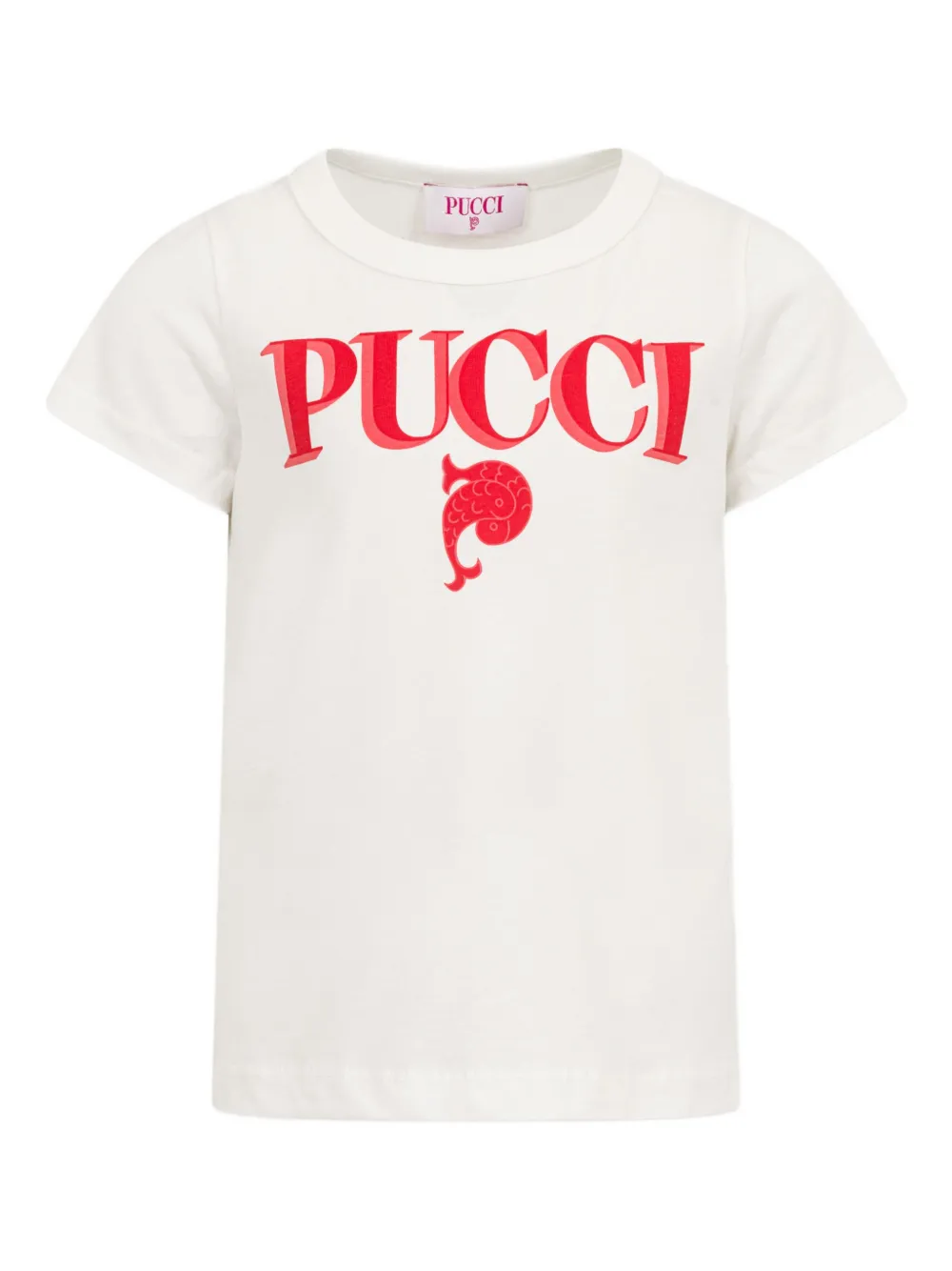 PUCCI Junior playera con logo gráfico | blanco | Image 1