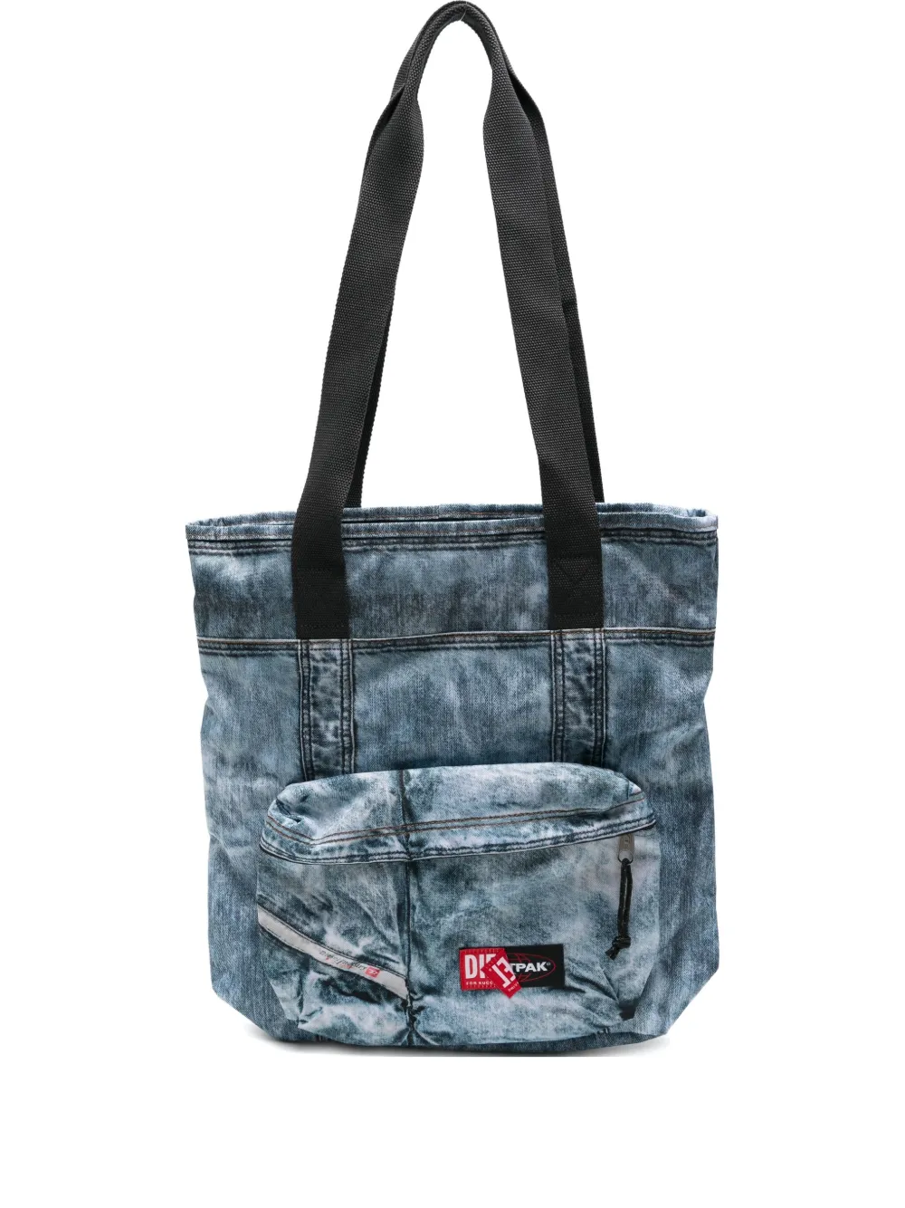 Eastpak X Diesel Denim-effect Tote Bag In Black