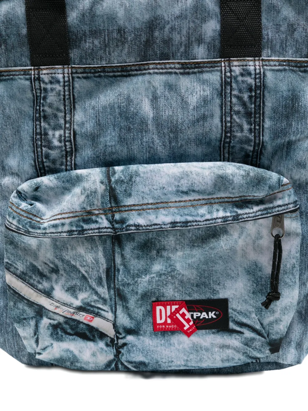 Eastpak X Diesel Denim-effect Tote Bag In Black