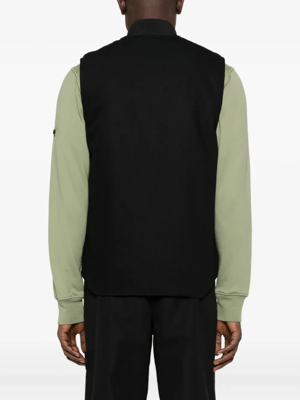 Carhartt WIP Gilet met opgestikte zak en rits Zwart