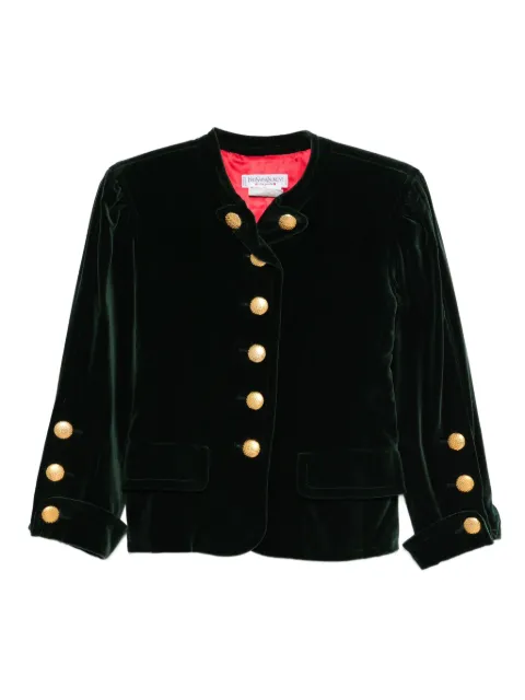 Saint Laurent Pre-Owned 1980s cotton blend jacket