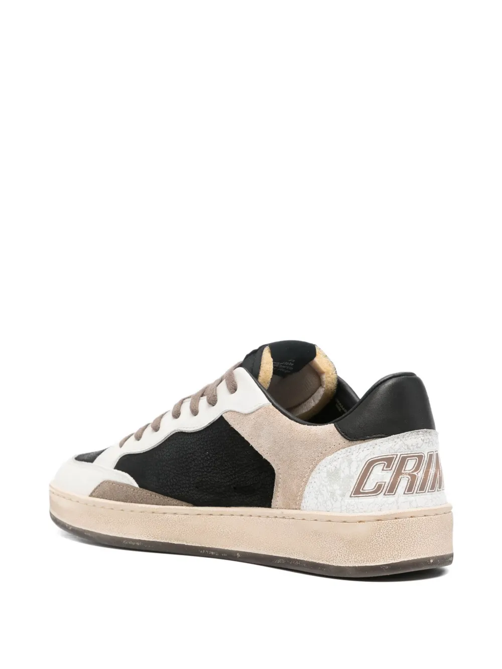 Crime London Chelsea panelled low-top sneakers Black